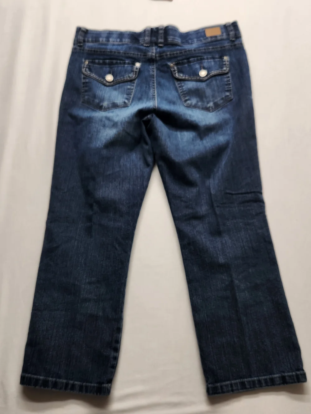 ⭐Bandolino Blu Comfort Stretch Capri Jeans Streetwear Casual Summer Size 10